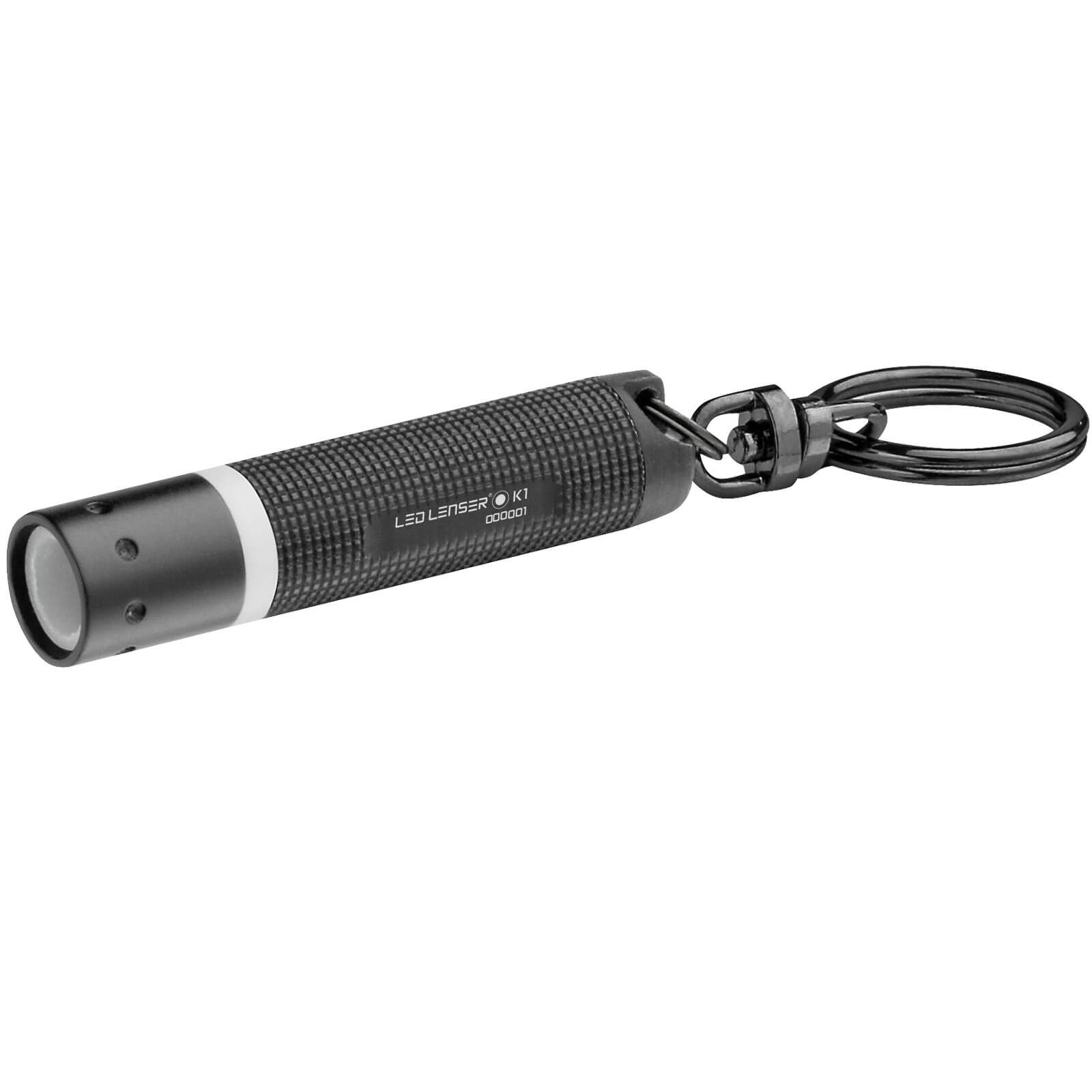 Image of LED Lenser K1L Keyring LED Torch Black 15 Lumens