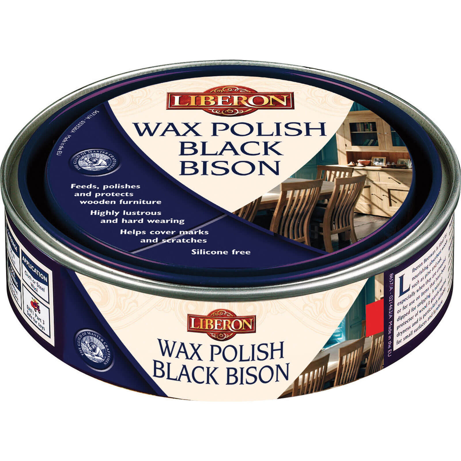 Image of Liberon Bison Paste Wax Dark Oak 500ml