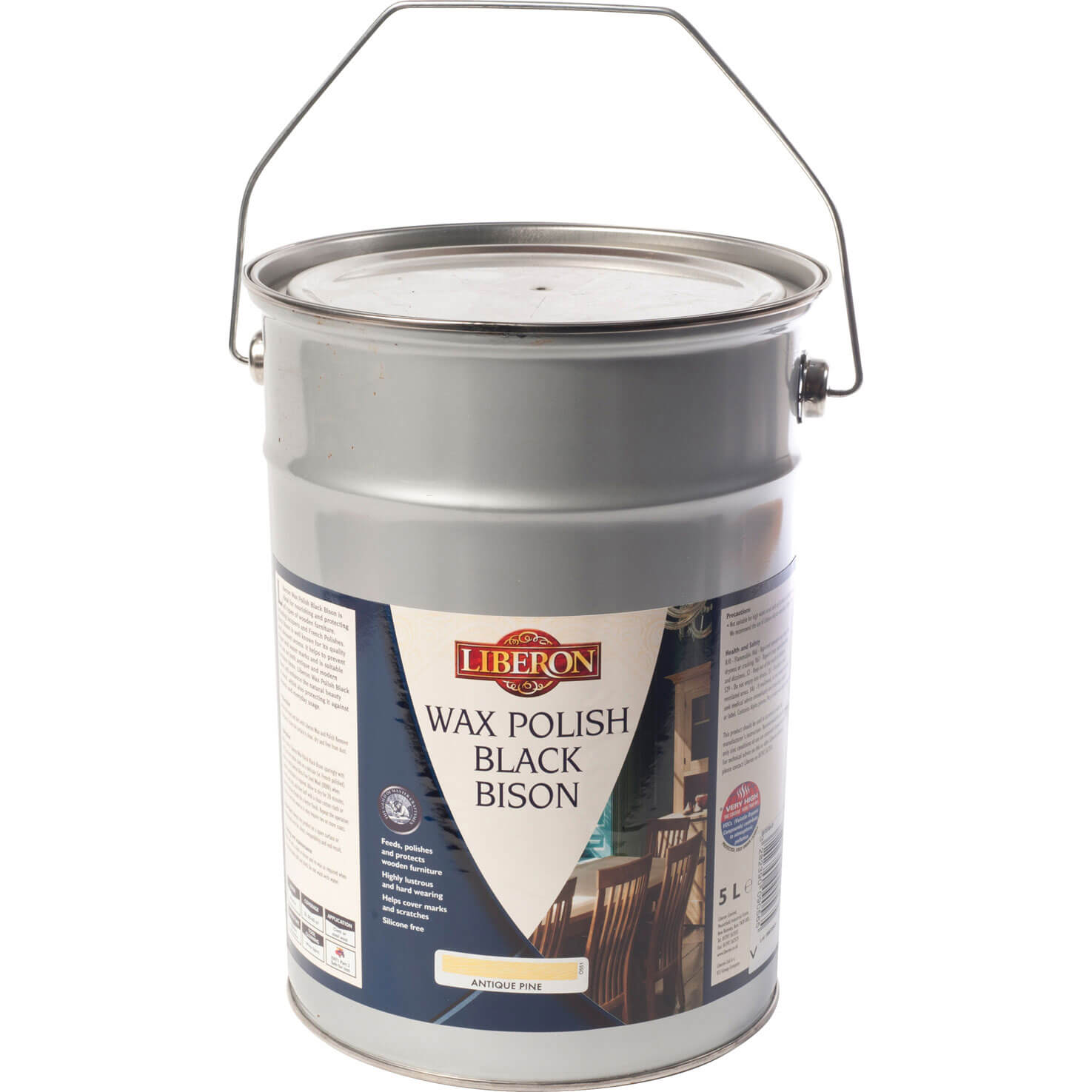 Image of Liberon Bison Paste Wax Antique Pine 5 Litre