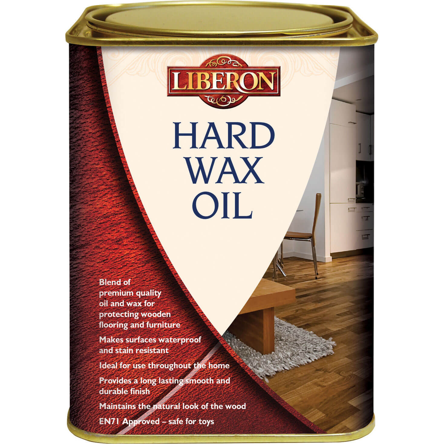 Image of Liberon Hard Wax Oil Clear Matt 1 Litre