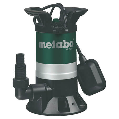 Image of Metabo PS 7500S Submersible Dirty Water Pump with Float Switch 5 Metre Lift 7500 Litre Hour Max Flow 450w 240v