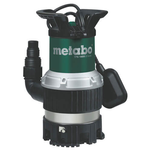 Image of Metabo TPS 14000SCOMBI Submersible Dirty Water Pump with Float Switch 85 Metre Lift 14000 Litre Hour Max Flow 770w 240v