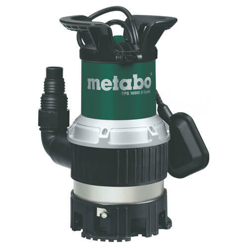 Image of Metabo TPS 16000SCOMBI Submersible Dirty Water Pump with Float Switch 95 Metre Lift 16000 Litre Hour Max Flow 970w 240v