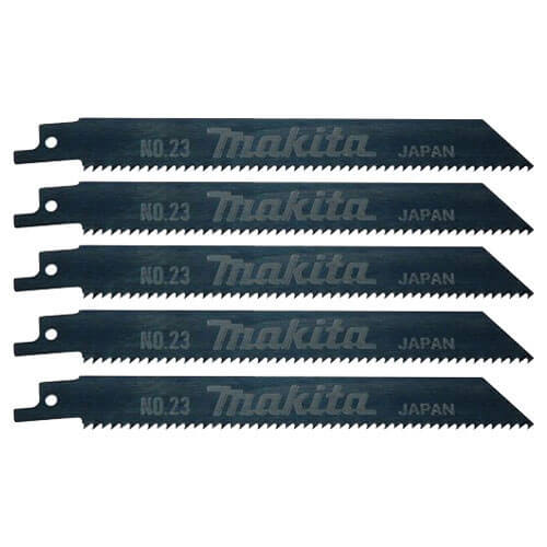 Image of Makita 7921489 Wood Reciprocating Saw Blades 160mm Pack of 5