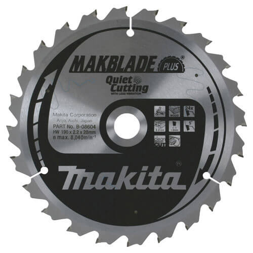 Image of Makita Makblade Plus Mitre Saw Blade 260mm x 70 Teeth 30mm Bore