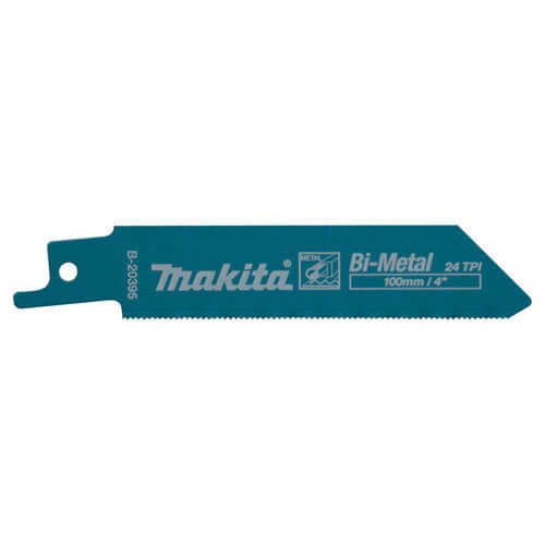 Image of Makita B20395 BiMetal Reciprocating Metal Cutting Blades 100mm Pack of 5