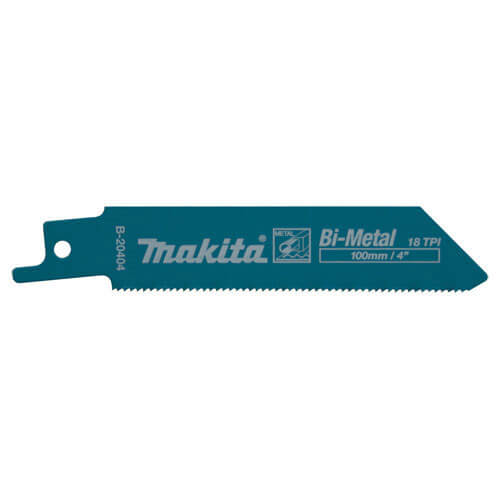 Image of Makita B20404 BiMetal Reciprocating Metal Cutting Blades 100mm Pack of 5