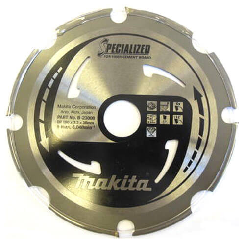 Image of Makita PCD Circular Saw Blade 190mm x 4 Teeth 30mm Bore