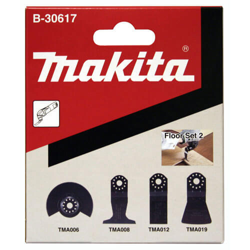 Image of Makita 4 Piece Multi Tool Flooring Blade Set