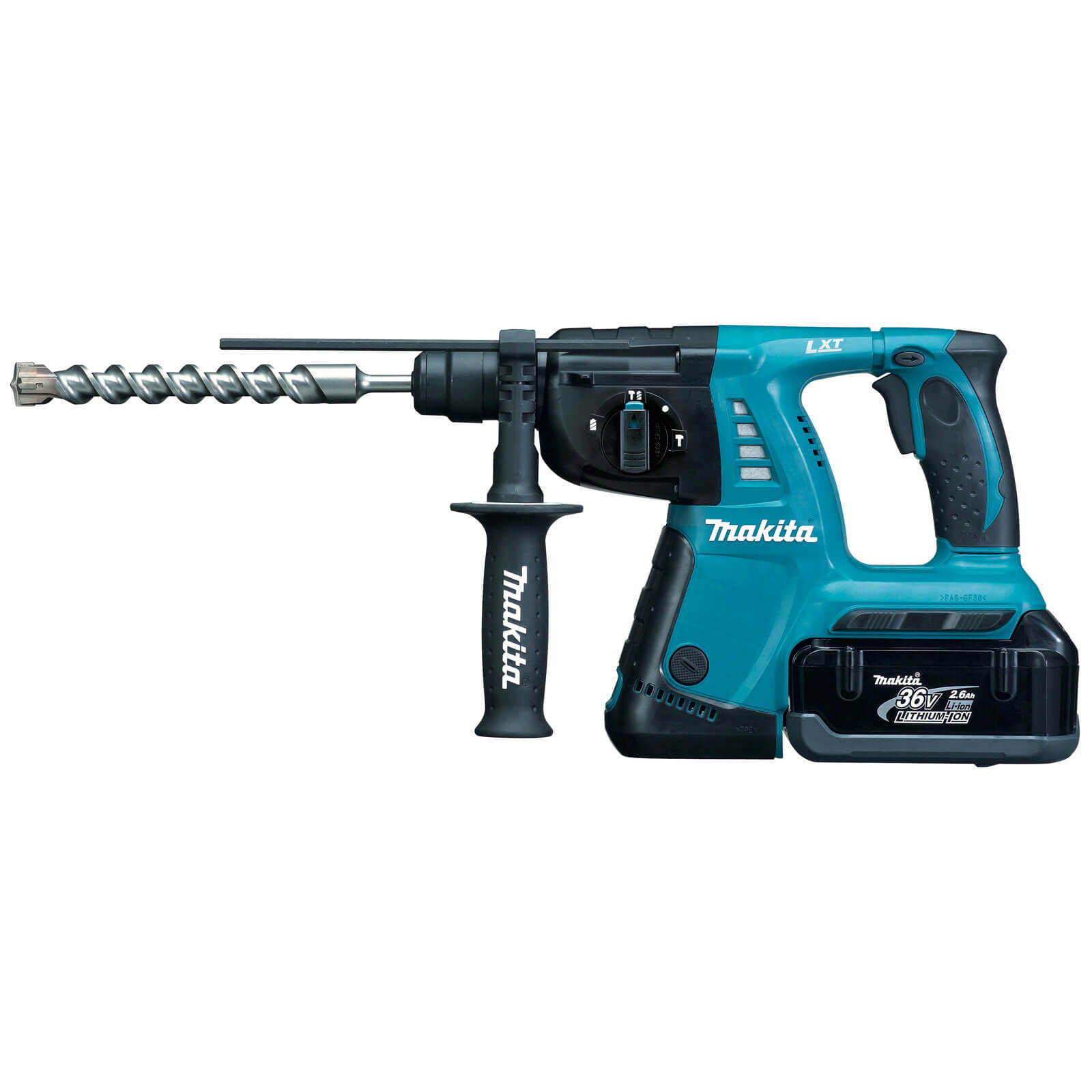 Image of Makita BHR262RDE 36v Cordless SDS Rotary Hammer Drill with 2 Lithium Ion Batteries 26ah