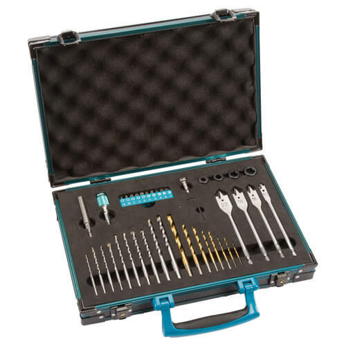 Image of Makita 40 Piece ProXL Power Tool Drill Bit and Accessory Set in Aluminium Case