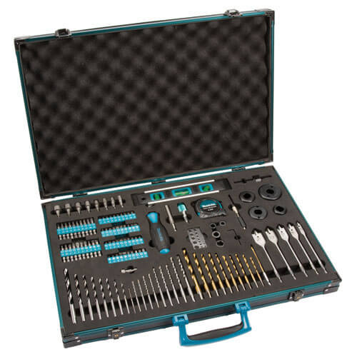 Image of Makita 120 Piece ProXL Power Tool Drill Bit and Accessory Set in Aluminium Case