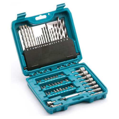 Image of Makita 60 Piece Pro Power Tool Drill Bit and Accessory Set