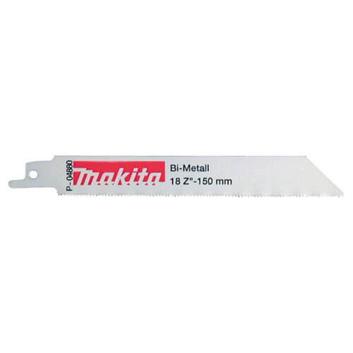 Image of Makita P04880 Metal Reciprocating Saw Blades 150mm Pack of 5