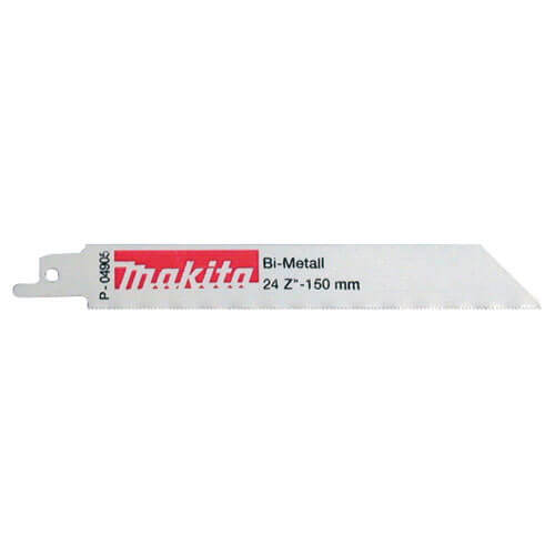 Image of Makita P04905 Metal Reciprocating Saw Blades 150mm Pack of 5