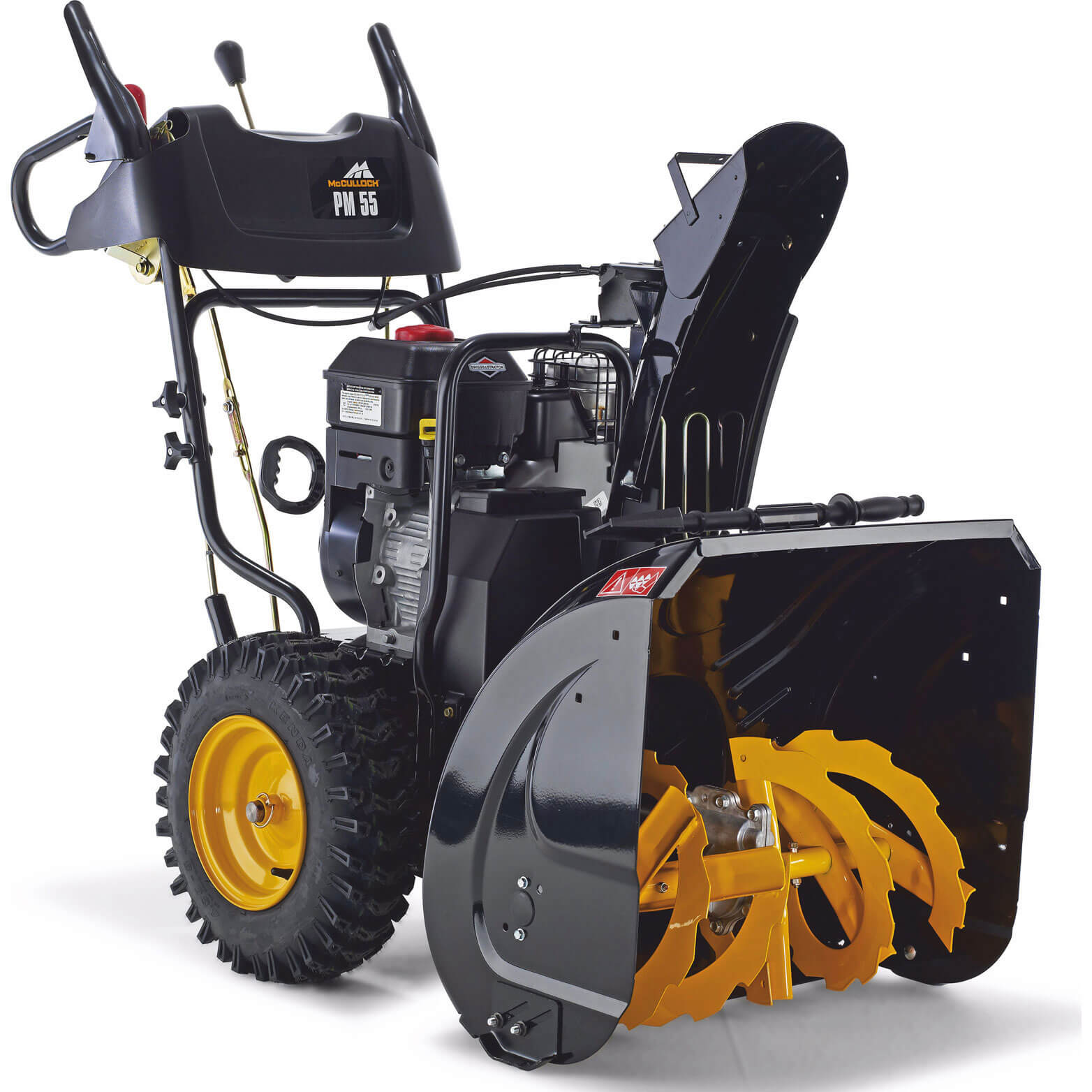 Image of McCulloch PM55 Petrol Snow Blower 610mm Working Width with Briggs and Stratton 600 Series Engine