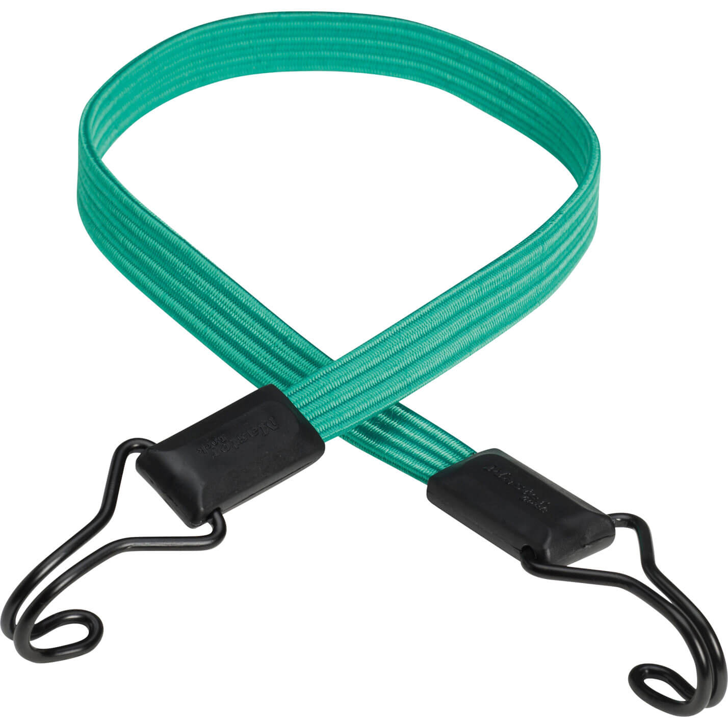 Image of MasterLock Double Hook Flat Bungee Cord Green 800mm