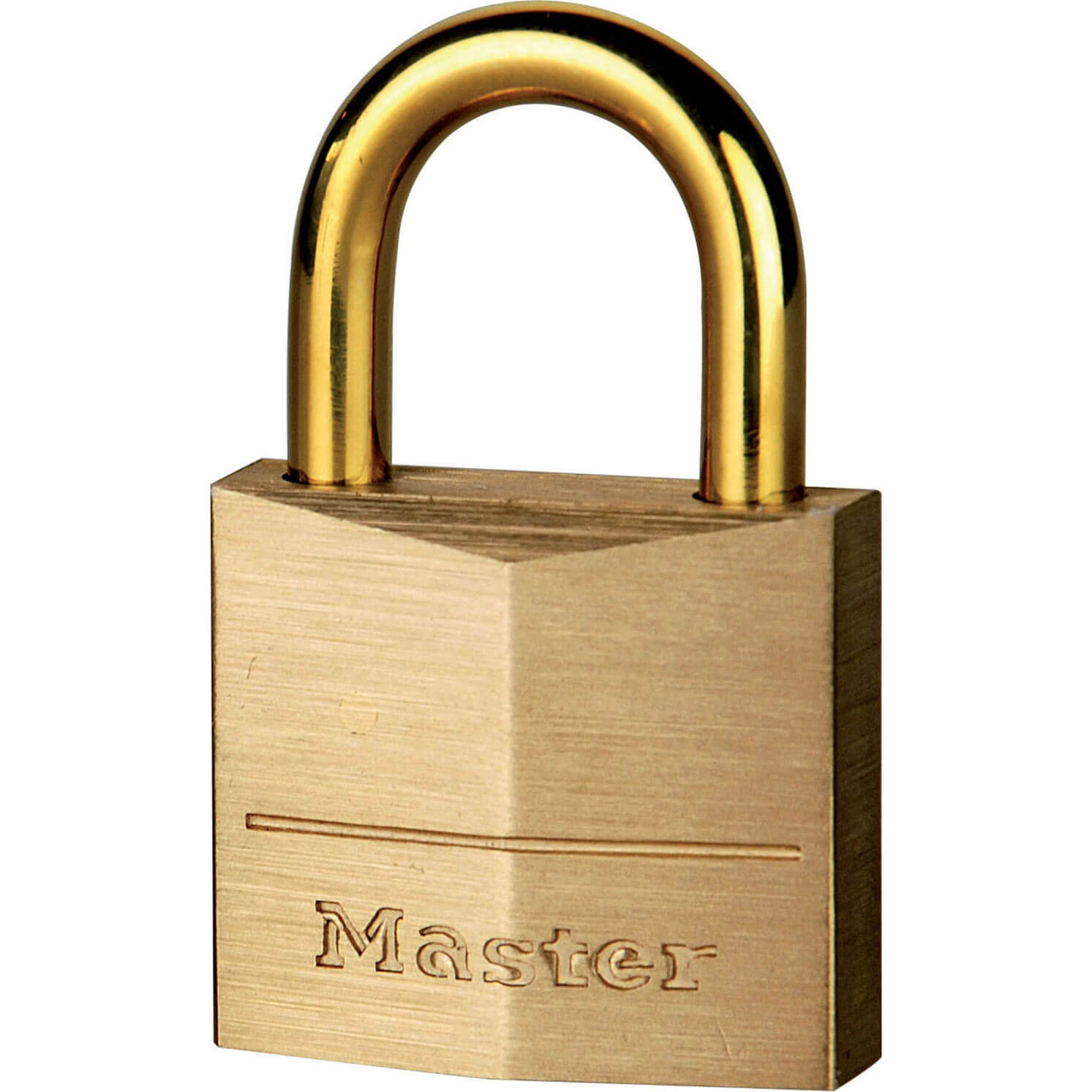 Image of Masterlock 35mm Solid Brass 35mm Padlock with Brass Plated Shackle