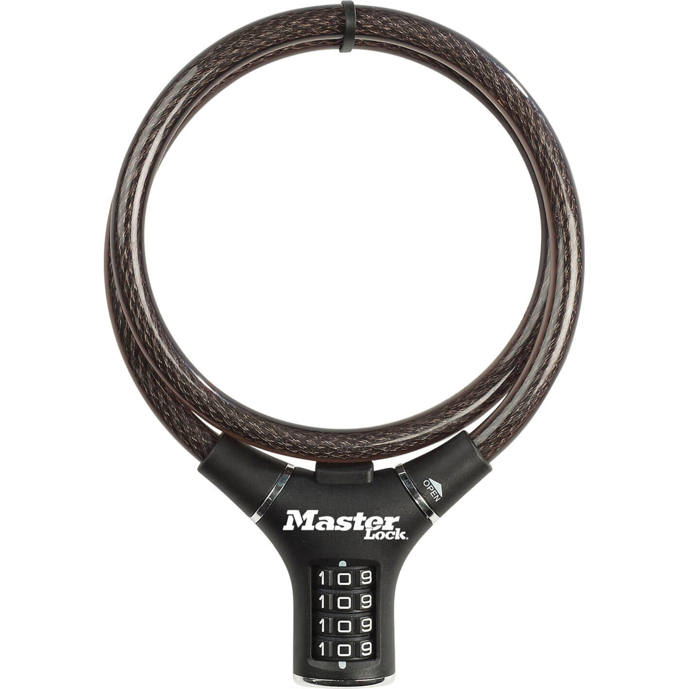 Image of MasterLock Steel Rigid Combination Cable Lock 09 Metre x 12mm