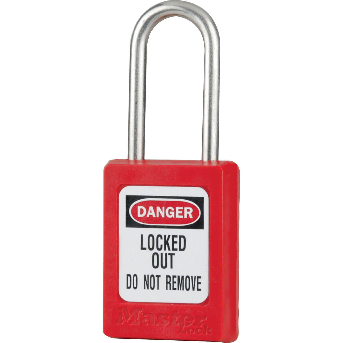 Image of MasterLock 35mm Lockout Padlock Red Keyed Alike