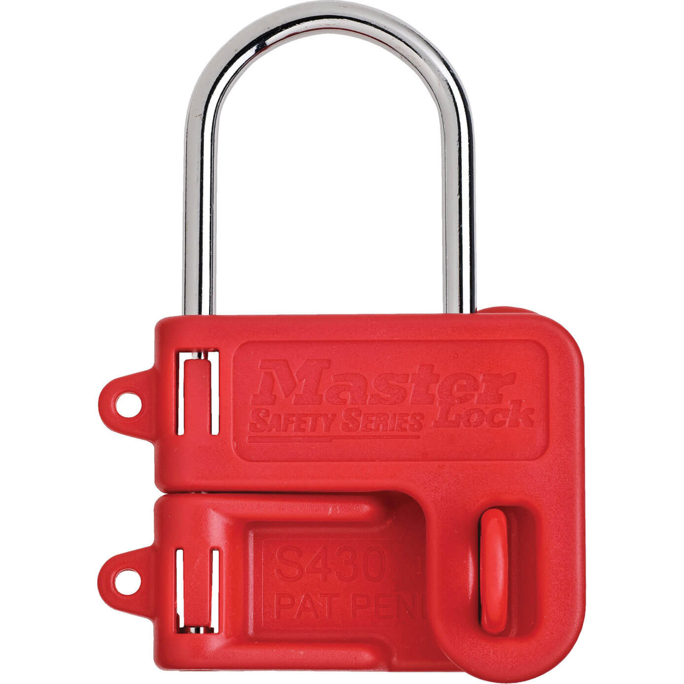 Image of MasterLock Lockout Hasp with 4mm Shackle Red