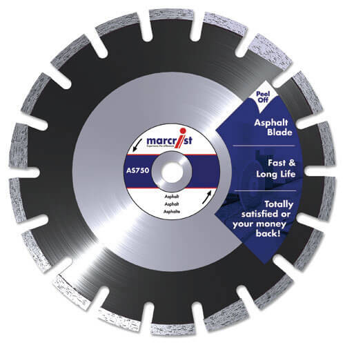 Image of Marcrist AS750 350mm x 25mm Fast Diamond Cutting Blade for Asphalt