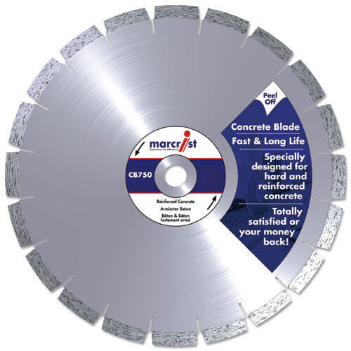 Image of Marcrist CB750 500mm Floor Saw Diamond Cutting Disc for Concrete