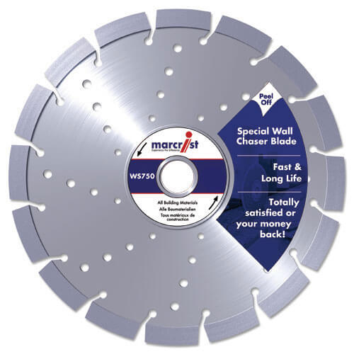 Image of Marcrist WS750 150mm x 30mm Special Wall Chaser Diamond Cutting Disc for Building Materials and Concrete