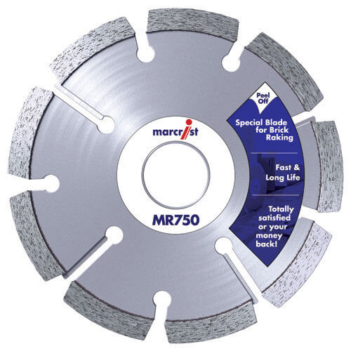 Image of Marcrist MR750 125mm Angle Grinder Diamond Mortar Raking Disc 45mm