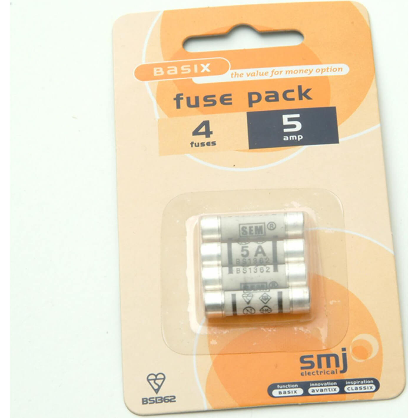 Image of Smj 5 Amp Fuses Pack of 4