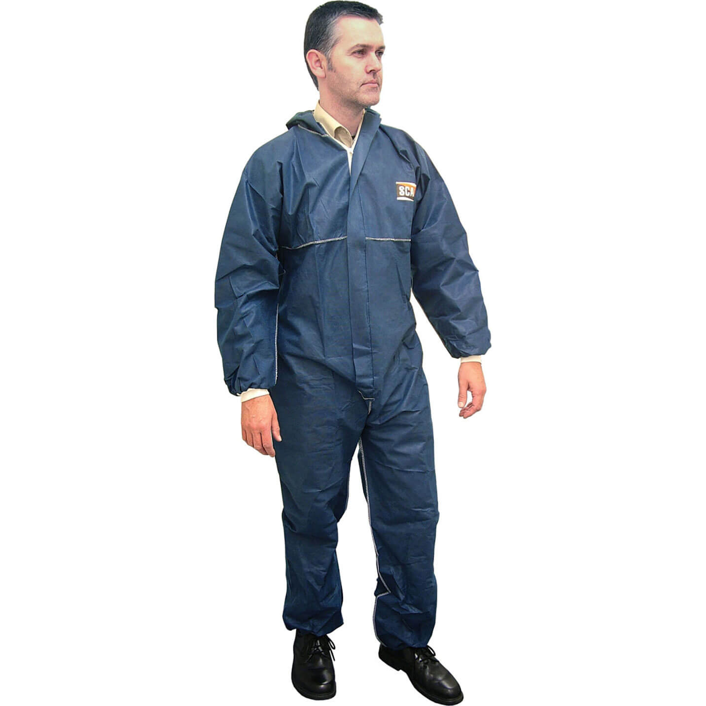 Image of Scan Disposable Overalls Navy Blue 2XL