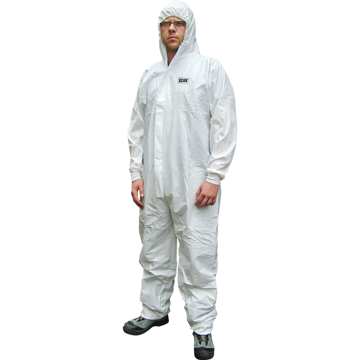 Image of Scan Chemical Splash Resistant Disposable Overalls White 2XL