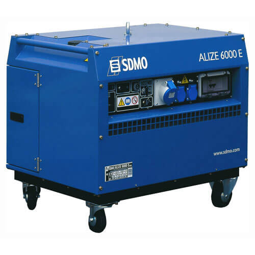 Image of SDMO ALIZE 6000E Electric Start Quiet Portable Petrol Generator 56 Kw 605 Kva with GX390 Honda Engine