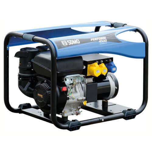 Image of SDMO PERFORM 4500 Portable Gas Petrol Generator 42 Kw 525 Kva with Kohler CH395 Engine