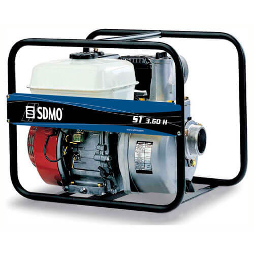 Image of SDMO ST360H Petrol Clean Water Surface Water Pump 3 75mm 26 Metre Lift 54000 Litres Hour Max Flow with Honda GX160 Engine