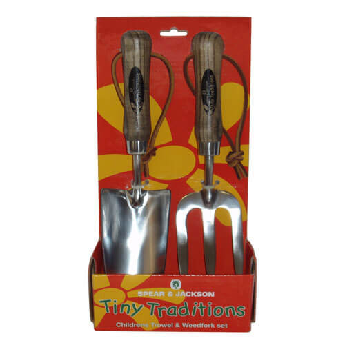 Image of Spear and Jackson Traditional Childrens Trowel and Weedfork Set