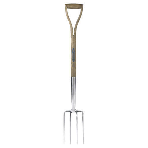 Image of Spear and Jackson Traditional Stainless Steel Border Fork with 712mm Wooden Handle