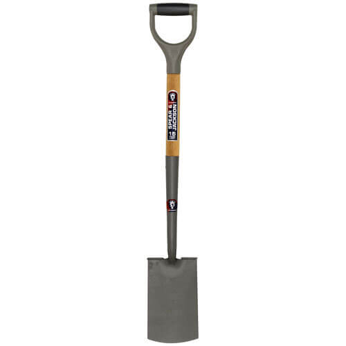 Image of Spear and Jackson Neverbend Carbon Treaded Border Spade with 712mm Handle