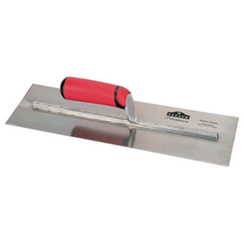 Image of Tyzack Carbon Cementing Trowel with Soft Grip Handle 16 x 458