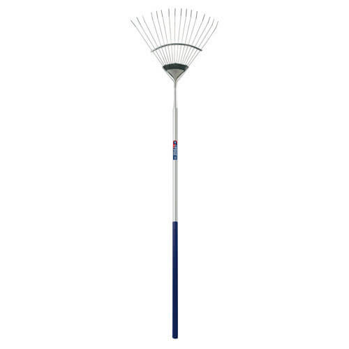 Image of Spear and Jackson Select Stainless Steel Flexo Lawn Rake 1676mm Long