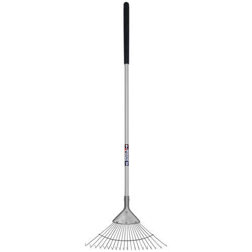 Image of Spear and Jackson Neverbend Carbon Deluxe Flexo Lawn Rake with 1219mm Handle