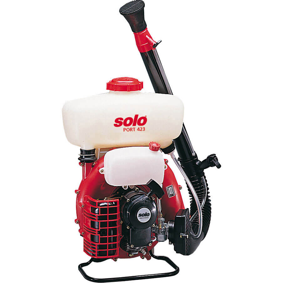 Image of Solo 423 Backpack Petrol Mist Sprayer for Chemicals and Water 10 Litre with Long Reach Nozzle and 2 Stroke 723cc Engine