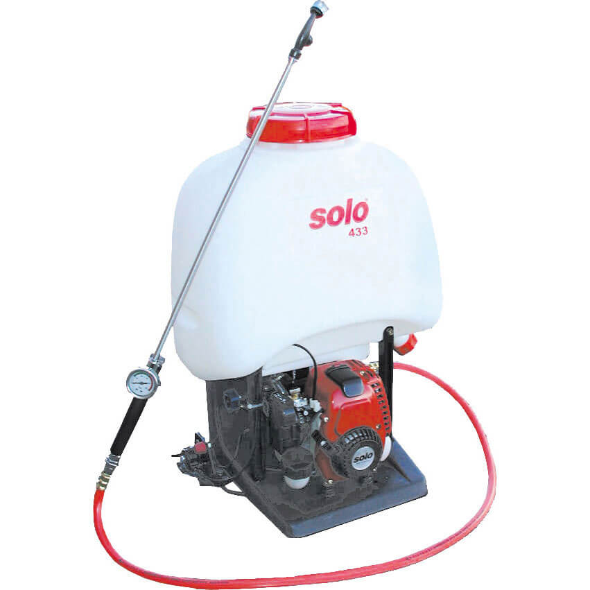 Image of Solo 433 Backpack Petrol Mist Sprayer for Chemicals and Water 23 Litre Holds 20 Litres with 600mm Spray Lance Honda GX25 Engine