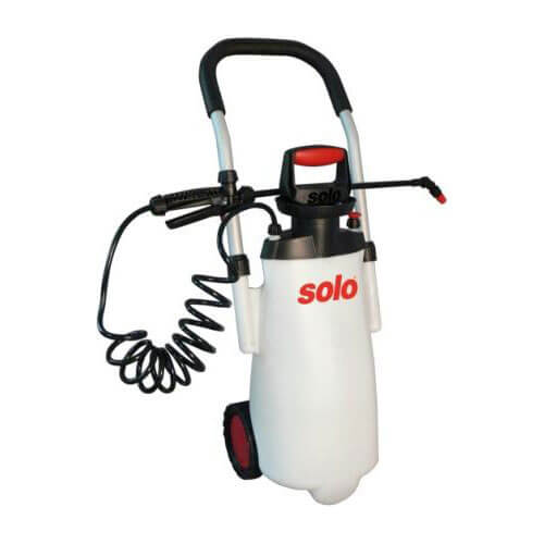 Image of Solo 453 Comfort Pressure Sprayer for Chemicals and Water 135 Litres Holds 11 Litres with Wheels and 400mm Spray Lance