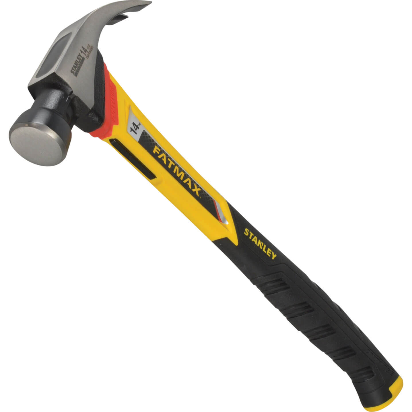 Image of Stanley FatMax Vibration Dampening Curved Claw Nailing Hammer 14oz