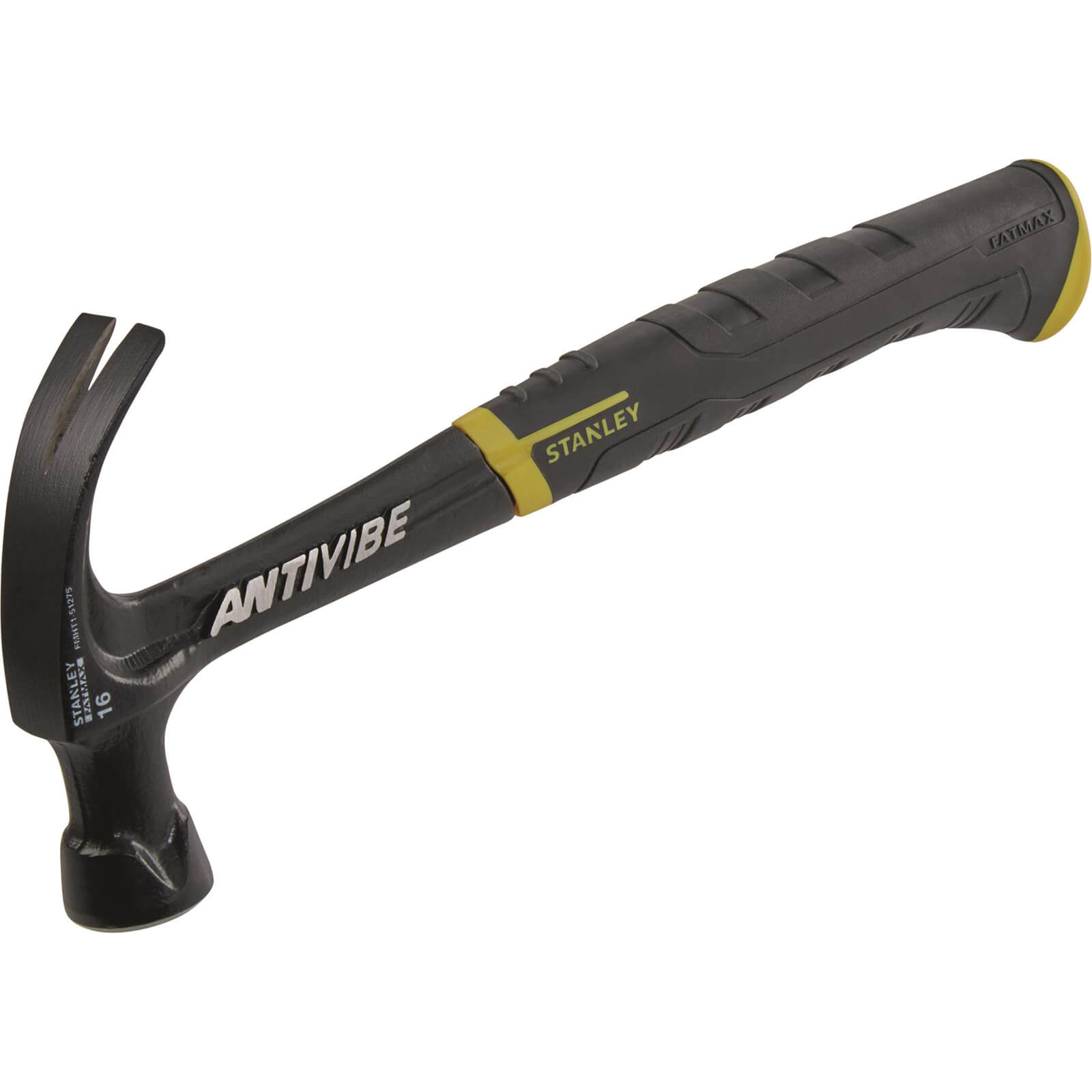 Image of Stanley FatMax Antivibe Steel Curved Claw Hammer 16oz