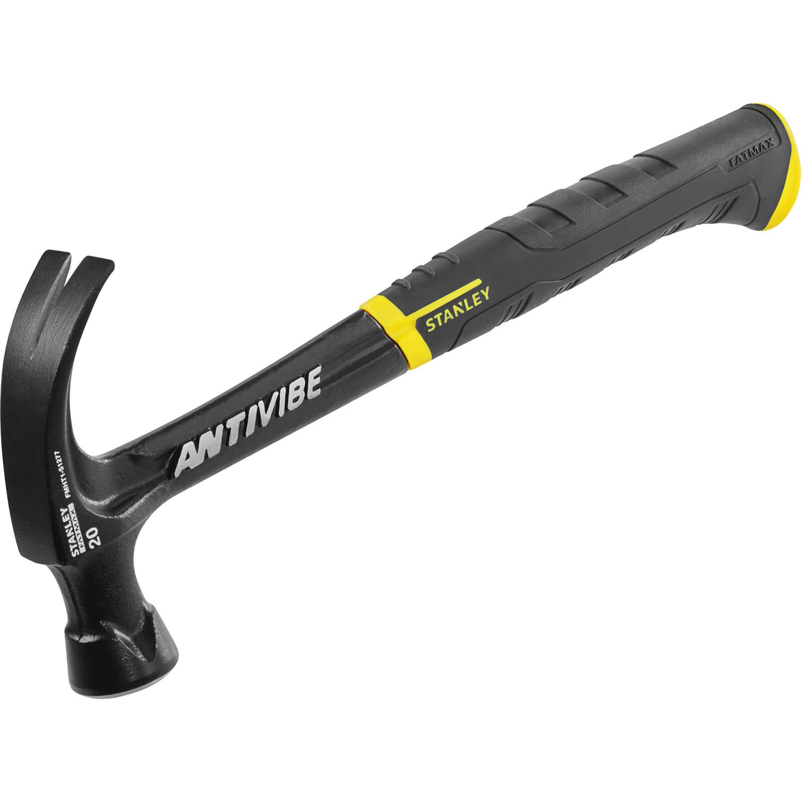 Image of Stanley FatMax Antivibe Steel Curved Claw Hammer 20oz