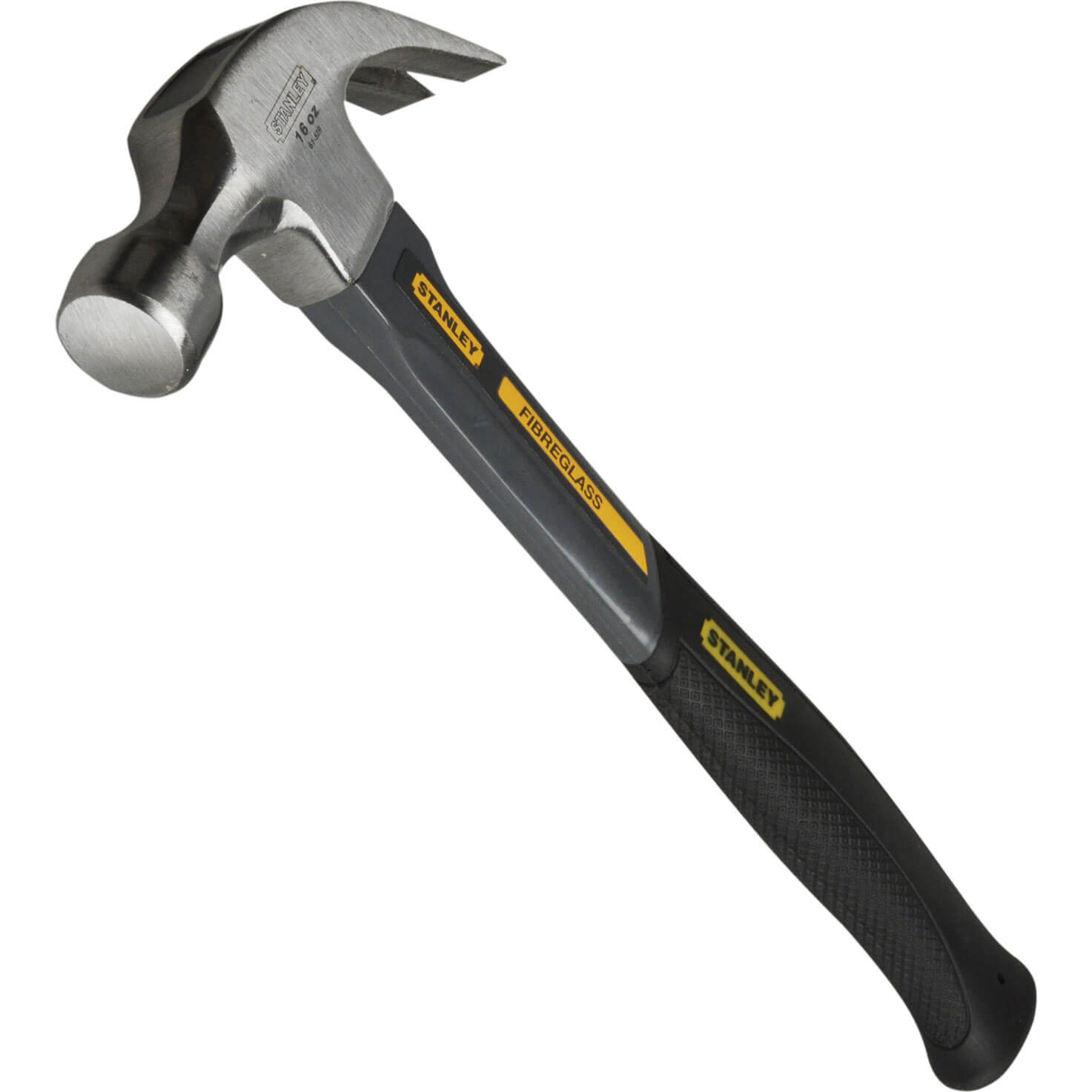 Image of Stanley Fibreglass Curved Claw Hammer 450g 16oz