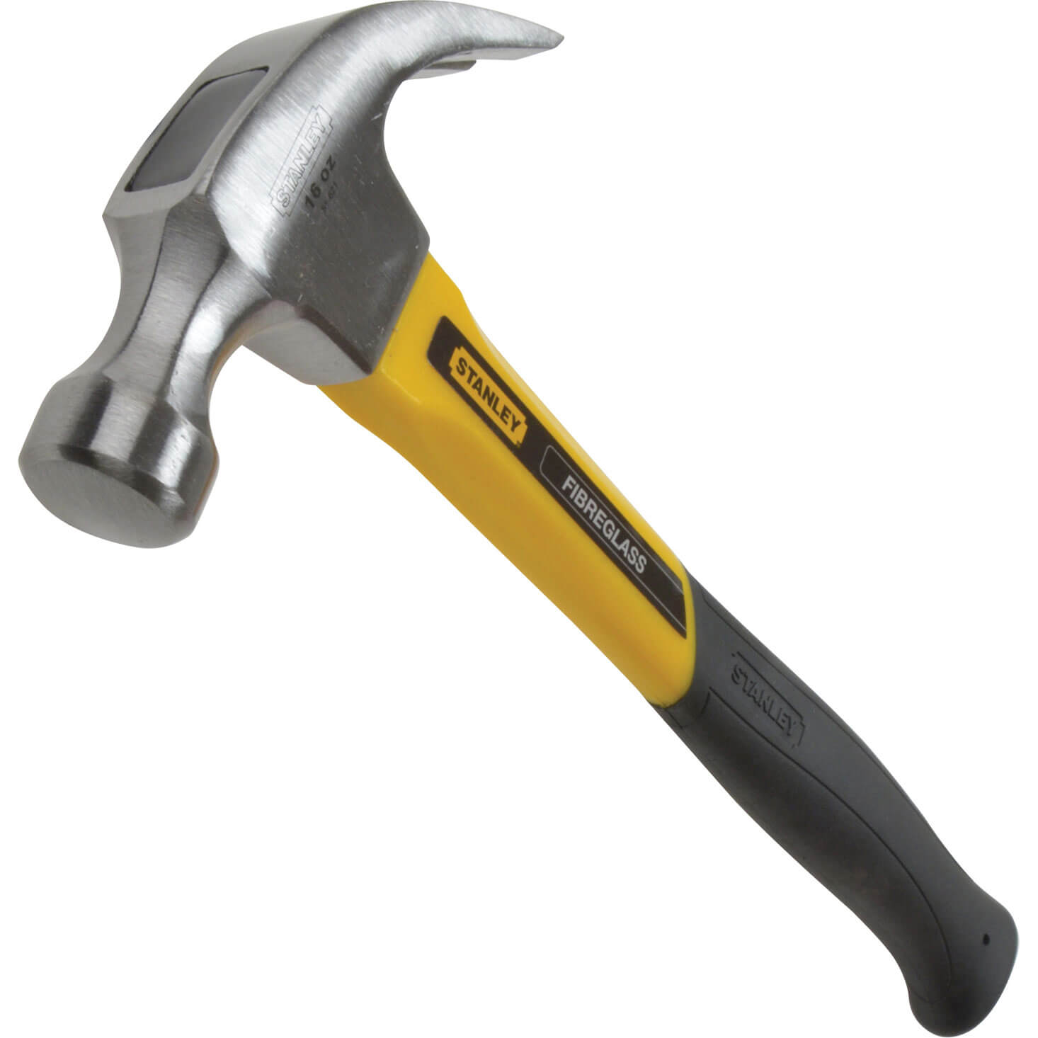 Image of Stanley Fibreglass Curved Claw Hammer 16 oz