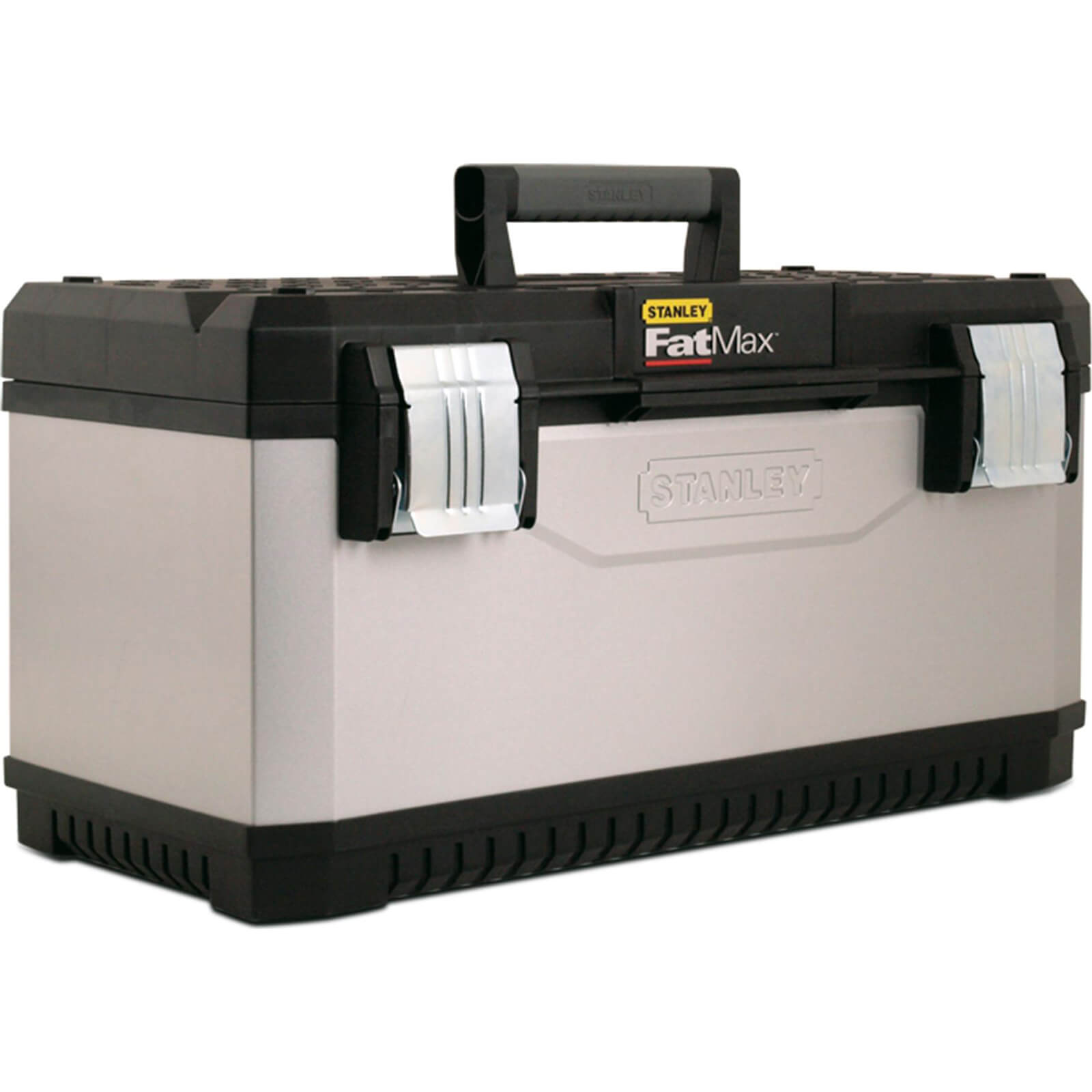 Image of Stanley FatMax Metal and Plastic Tool Box Grey and Black 660mm 26